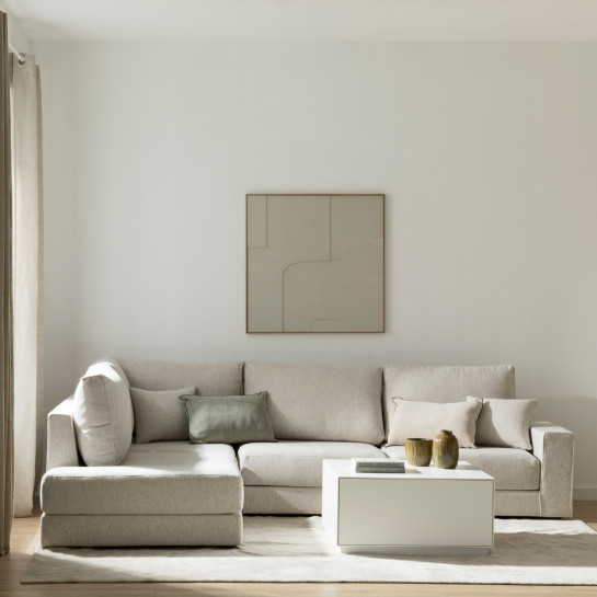 Kenay Home Sofá Rinconera Izquierda Beige