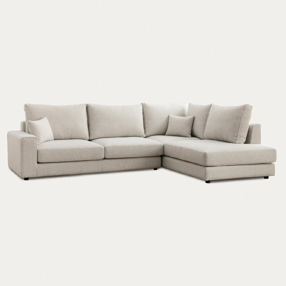 kenay home Sofá rinconera izquierda beige