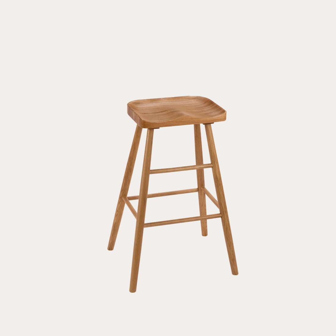 kenay home Taburete madera roble natural