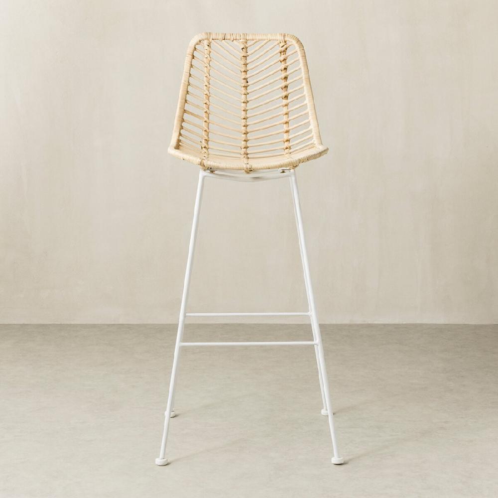 kenay home Taburete patas blancas