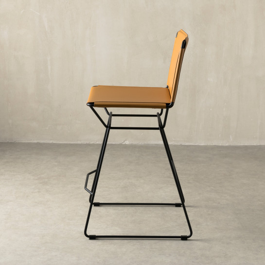 Kenay Home Taburete Piel Camel