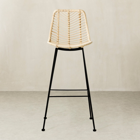 Kenay Home Taburete Ratán Natural