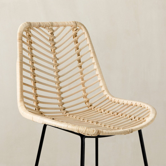 Kenay Home Taburete Ratán Natural