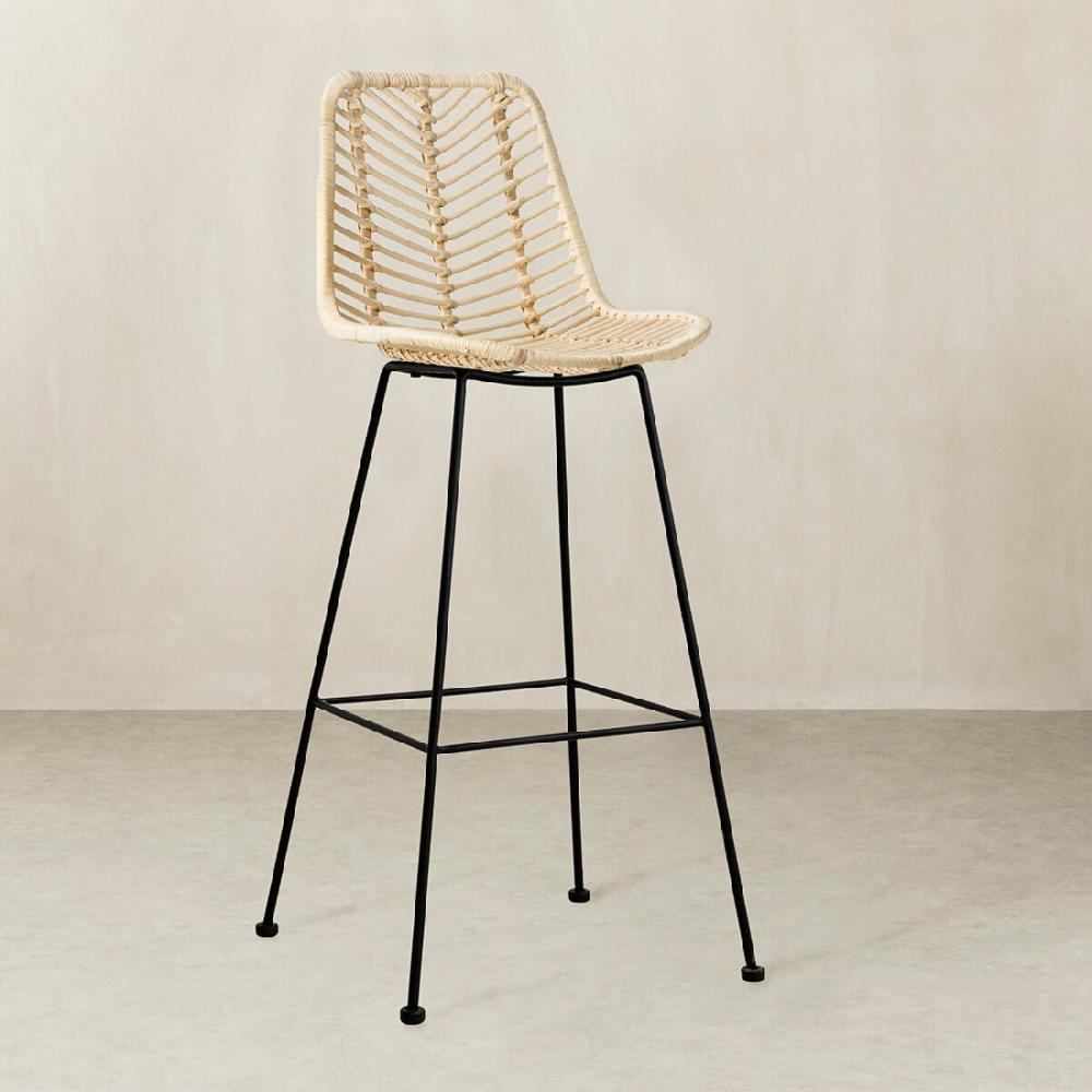 kenay home Taburete ratán natural