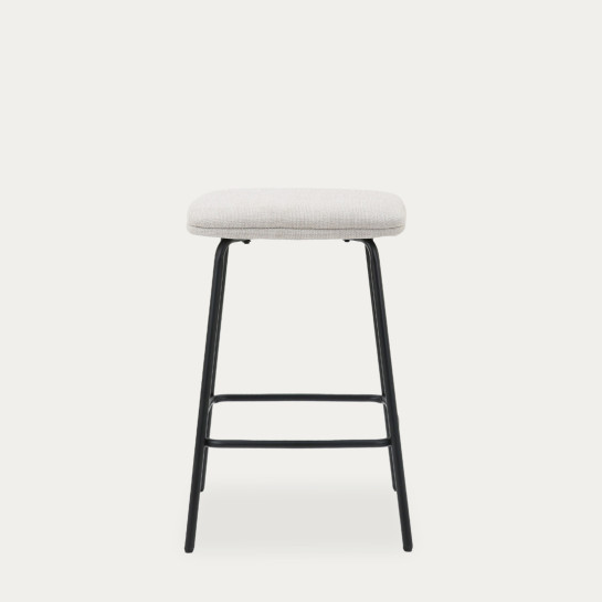 Kenay Home Taburete Tapizado Beige