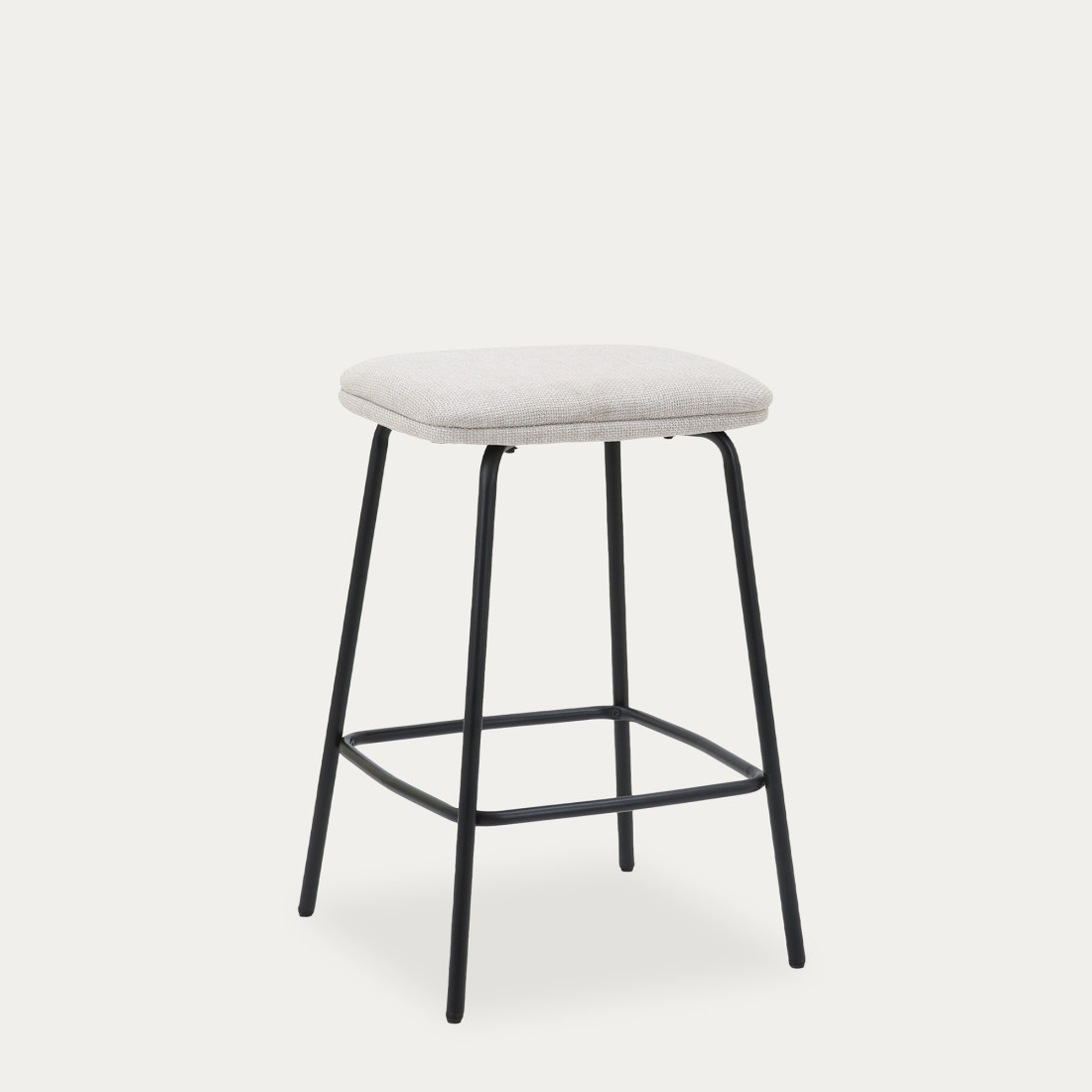 kenay home Taburete tapizado beige