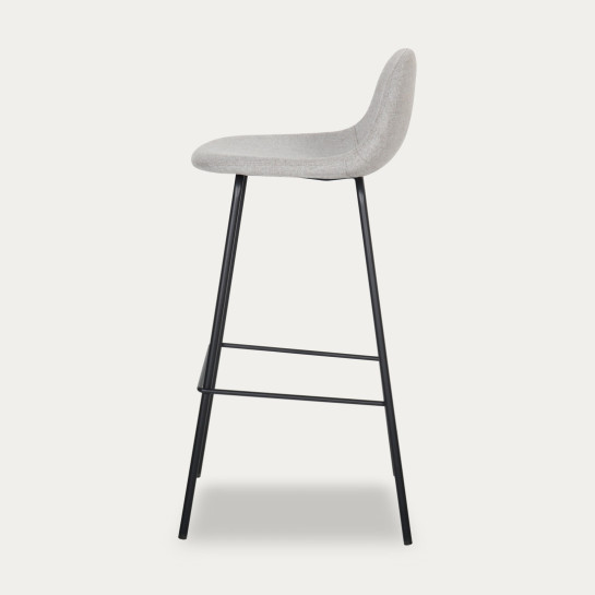 Kenay Home Taburete Tapizado Gris