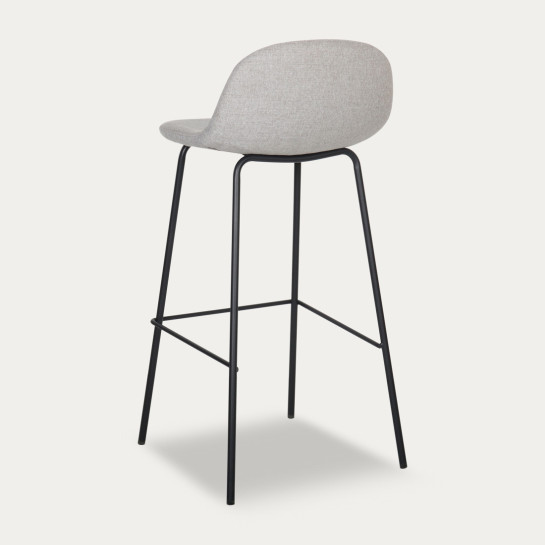 Kenay Home Taburete Tapizado Gris