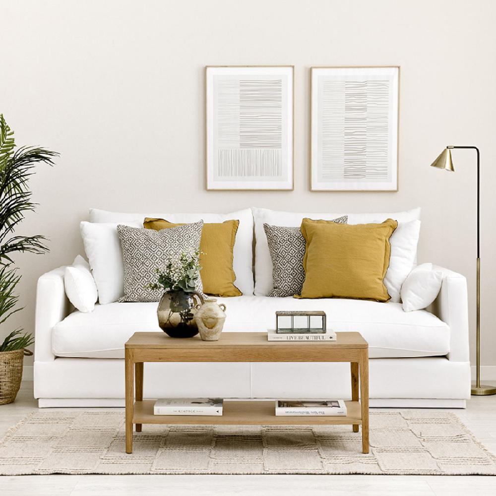 kenay home Mesa de centro elevable rectangular roble 100