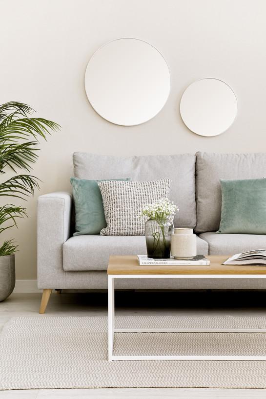 Kenay Home Mesa De Centro Rectangular Natural Blanca 110