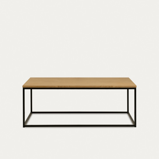 Kenay Home Mesa De Centro Rectangular Natural Negra 110