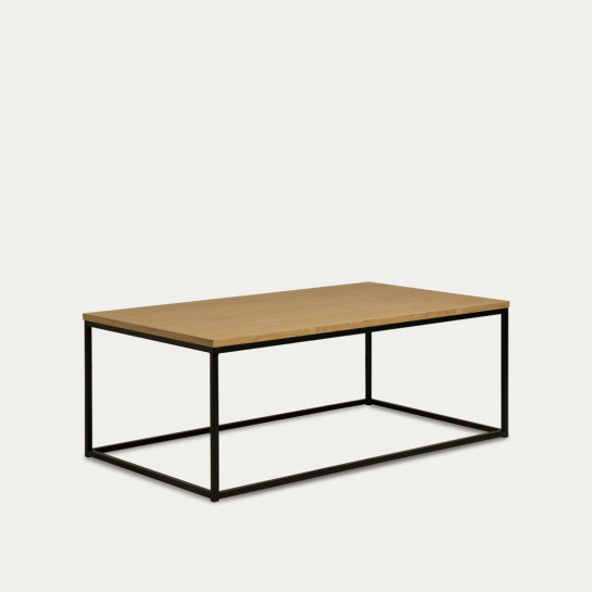 Kenay Home Mesa De Centro Rectangular Natural Negra 110