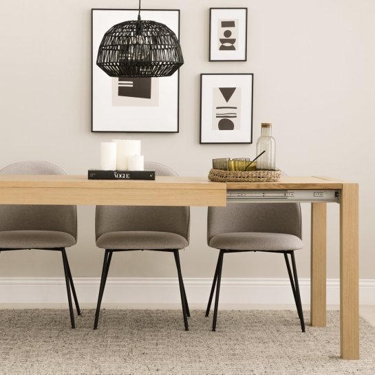 Kenay Home Mesa De Comedor Extensible Rectangular Natural 140