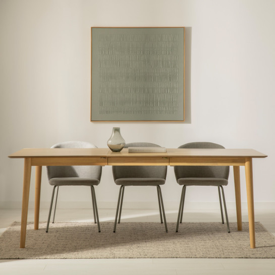 Kenay Home Mesa De Comedor Extensible Rectangular Natural 160