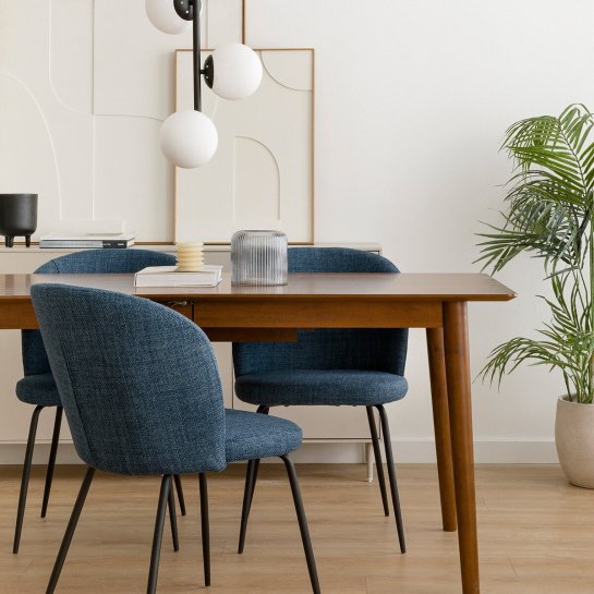 Kenay Home Mesa De Comedor Extensible Rectangular Nogal 160