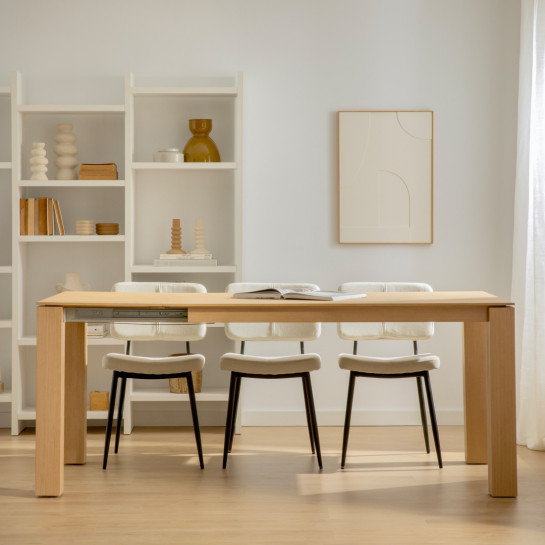 Kenay Home Mesa De Comedor Extensible Rectangular Roble 140