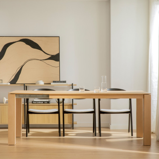 Kenay Home Mesa De Comedor Extensible Rectangular Roble 160