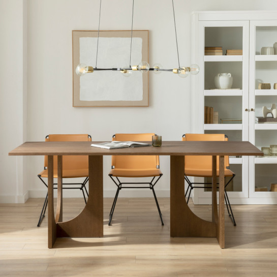 Kenay Home Mesa De Comedor Rectangular Roble Oscuro 200