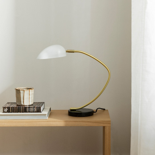 Kenay Home Pack 2 Lámparas De Sobremesa Blanco-dorado