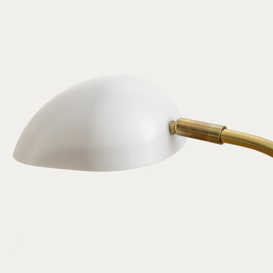 Kenay Home Pack 2 Lámparas De Sobremesa Blanco-dorado