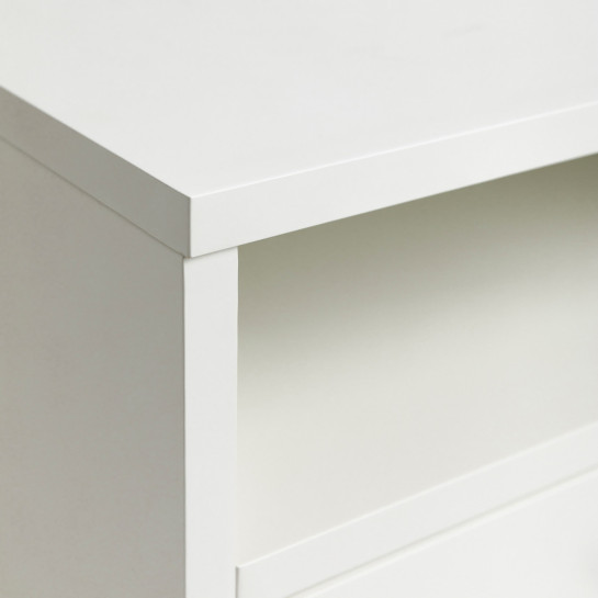 Kenay Home Pack 2 Mesitas De Noche Blanca-natural 1 Cajón