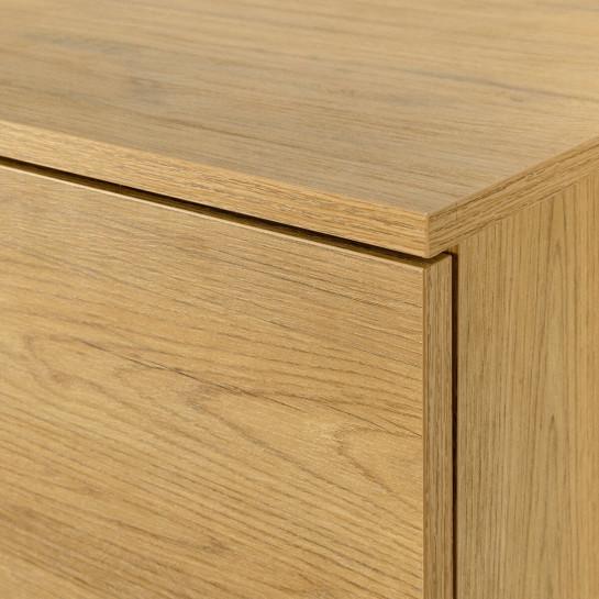 Kenay Home Pack 2 Mesitas De Noche Natural 2 Cajones