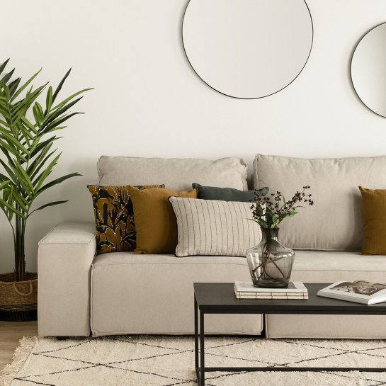 Kenay Home Sofá 3 Plazas + Chaise Grande Personalizable