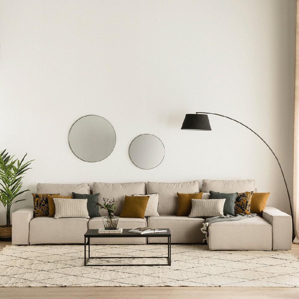 kenay home Sofá 3 plazas + chaise grande personalizable