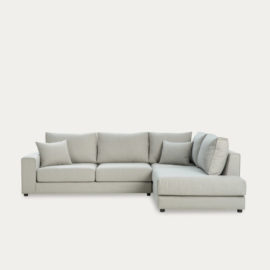 Kenay Home Sofá Chaise Derecha Mediano Tapizado Beige