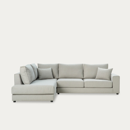 Kenay Home Sofá Chaise Izquierda Mediano Tapizado Beige