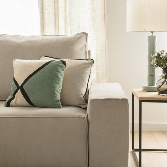 Kenay Home Sofá Rinconera 3 5 Plazas + Puf Personalizable