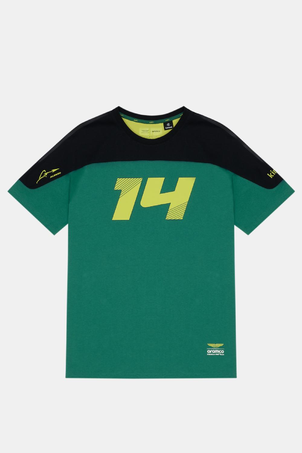 Kimoa Aston Martin F1 Team X Kimoa 14 Color Block Tee Green