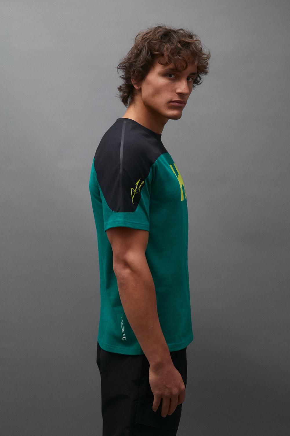 Kimoa Aston Martin F1 Team X Kimoa 14 Color Block Tee Green