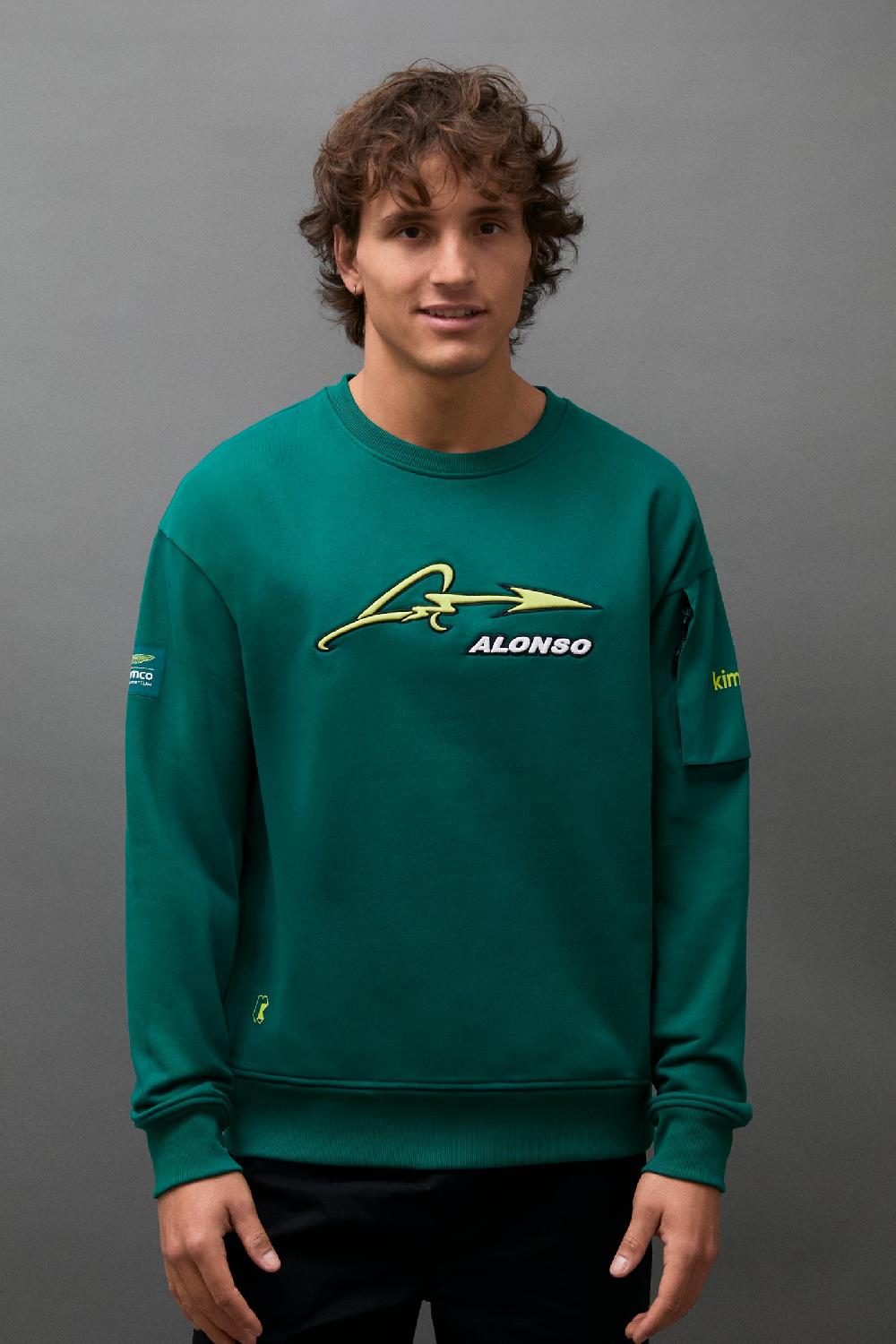 kimoa Aston Martin F1 Team x Kimoa 3D Embroidery Sweat green