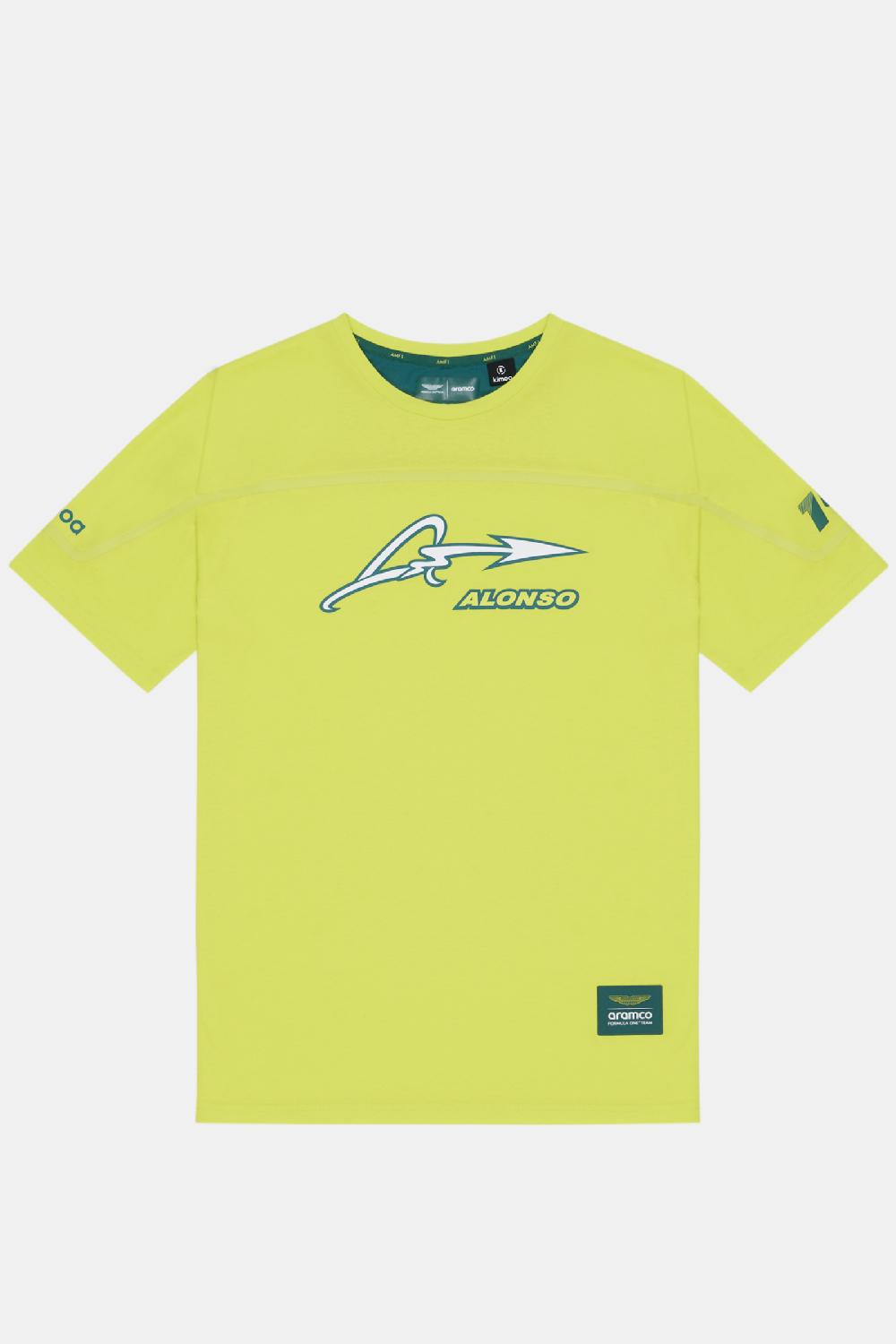 Kimoa Aston Martin F1 Team X Kimoa Heat Sealed Band Tee Lime