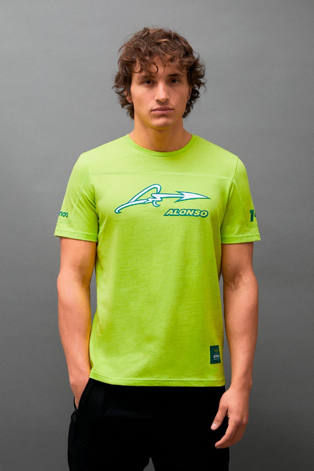 kimoa Aston Martin F1 Team x Kimoa Heat Sealed Band Tee lime