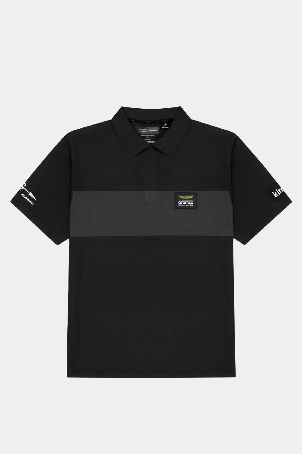 Kimoa Aston Martin F1 Team X Kimoa Minimal Polo Shirt Black
