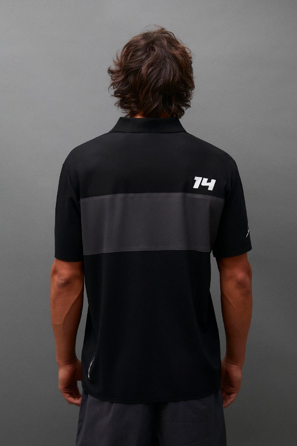 Kimoa Aston Martin F1 Team X Kimoa Minimal Polo Shirt Black