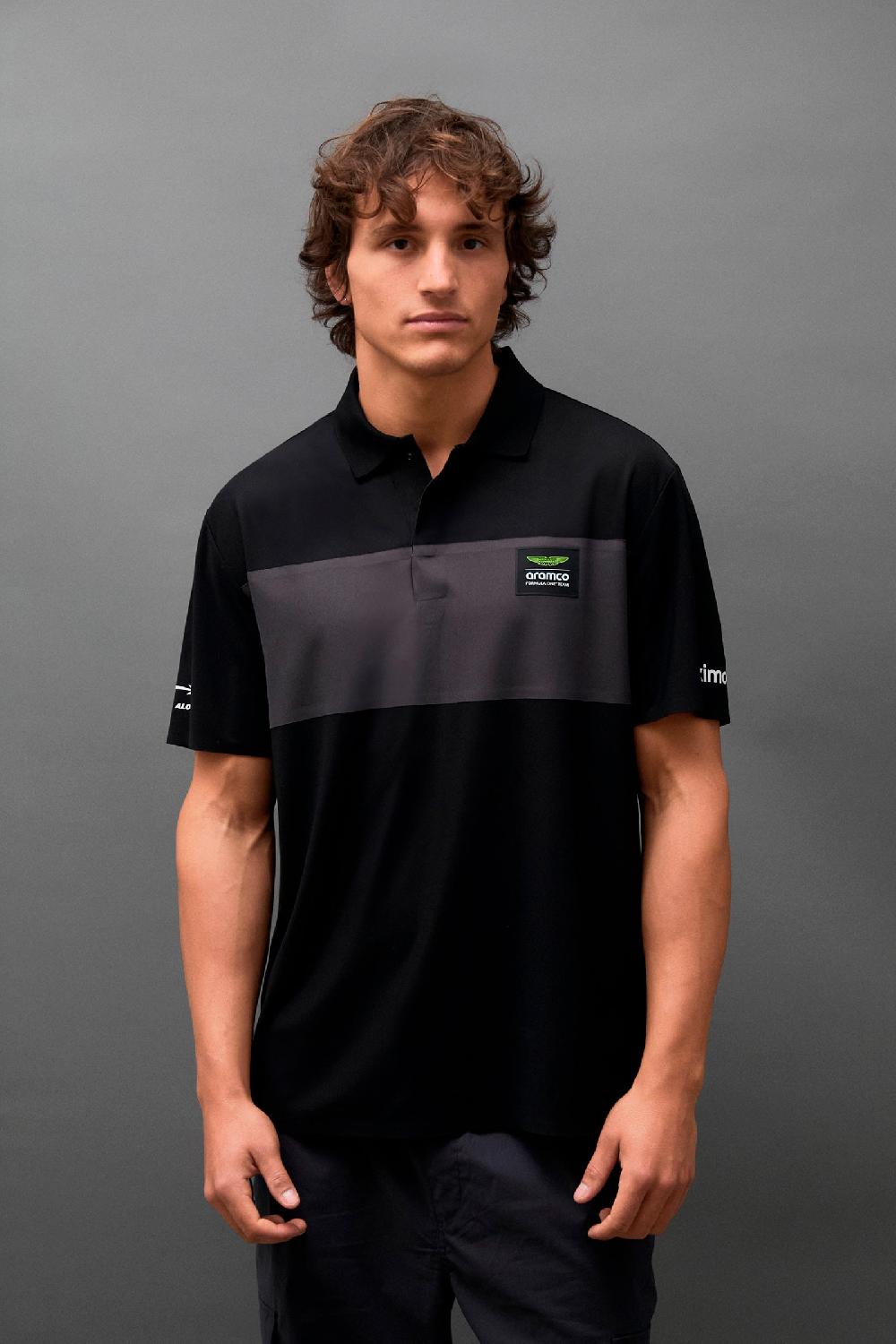 kimoa Aston Martin F1 Team x Kimoa Minimal Polo Shirt black