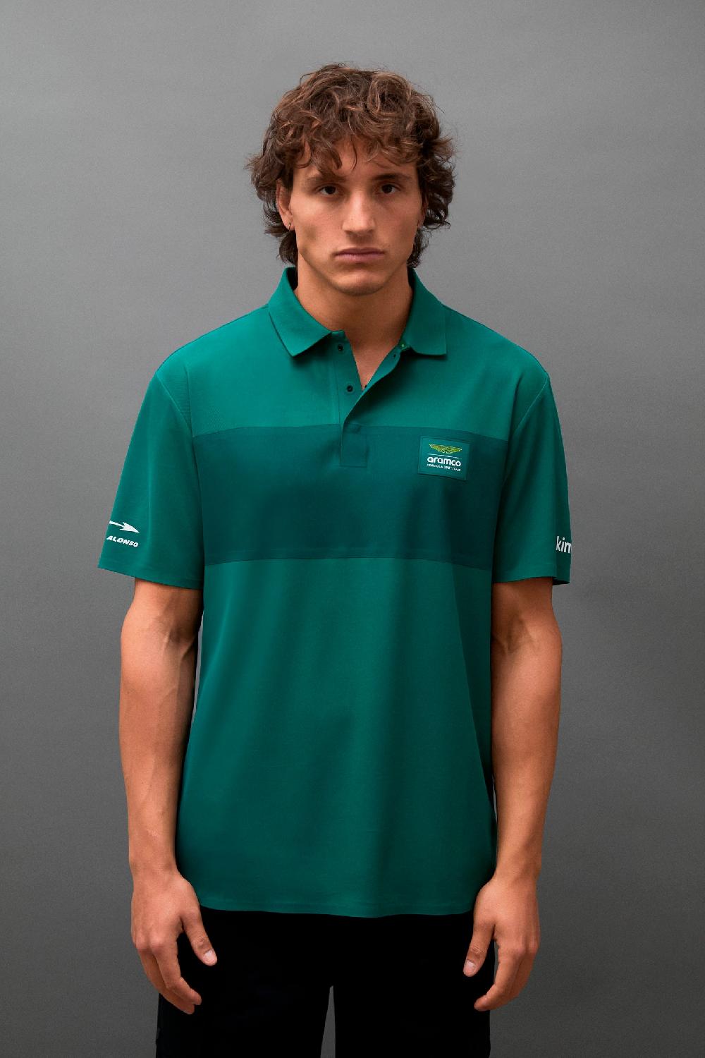 kimoa Aston Martin F1 Team x Kimoa Minimal Polo Shirt green