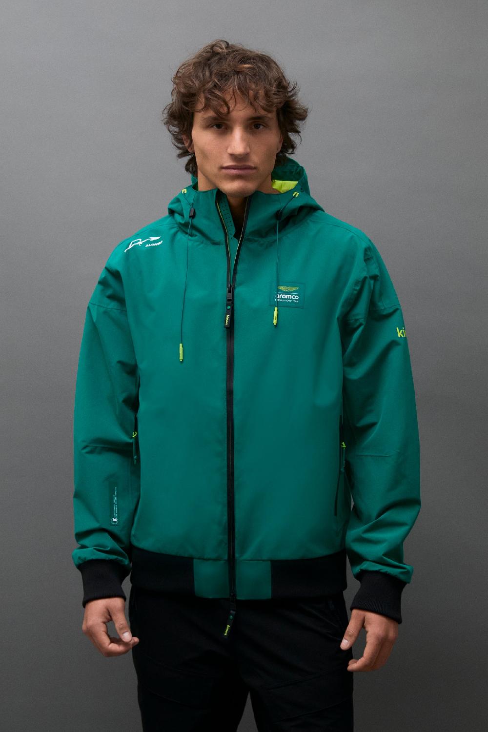kimoa Aston Martin F1 Team x Kimoa Windbreaker Jacket green