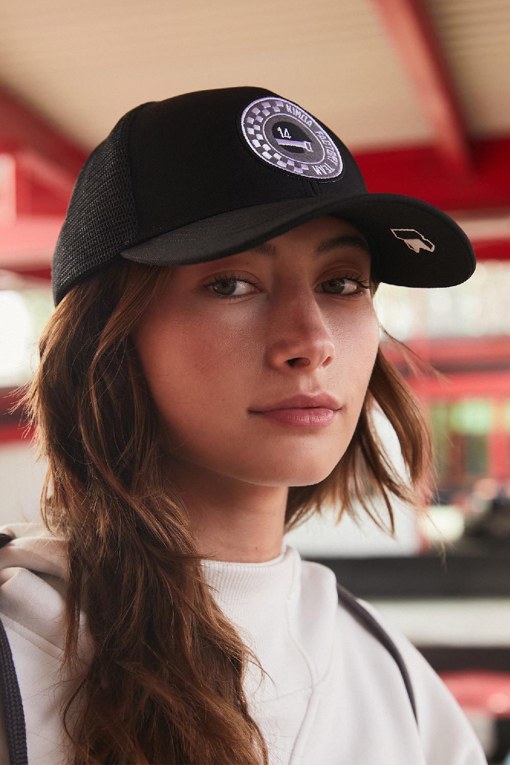 kimoa Gorra Racing Patch Black