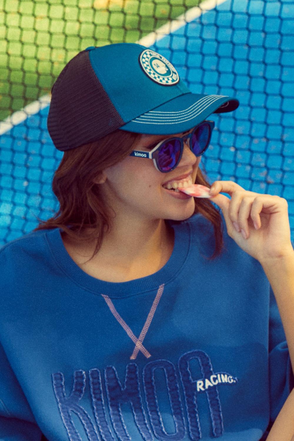 kimoa Gorra Racing Patch Blue