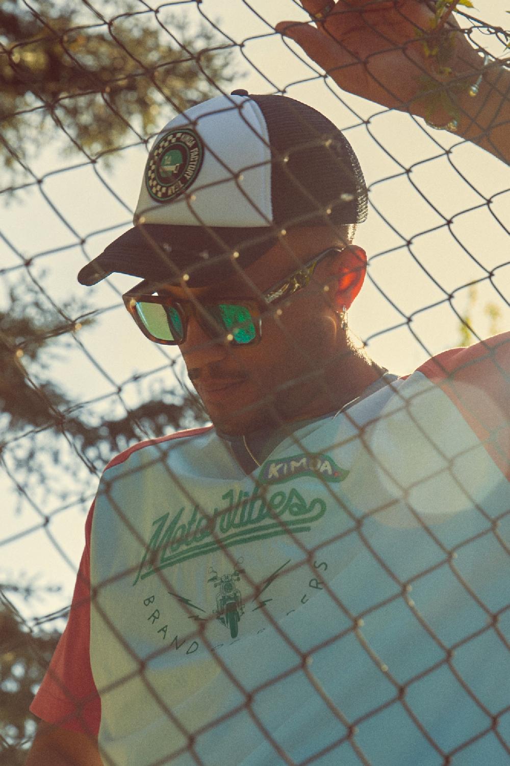 kimoa Gorra Racing Patch White