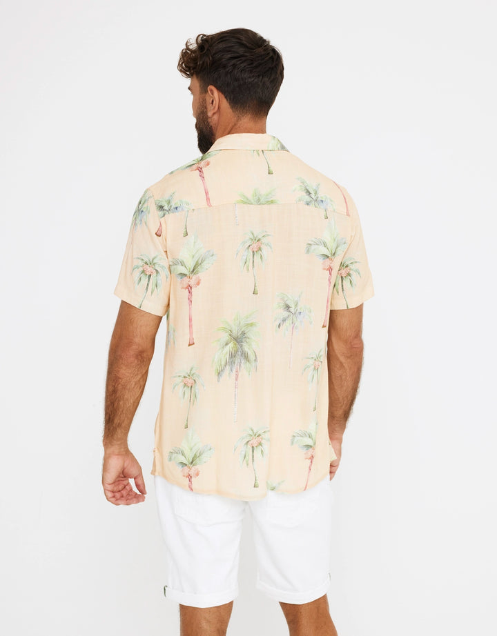 Koala Bay Camisa Manga Corta Estampado Palmeras - Dates