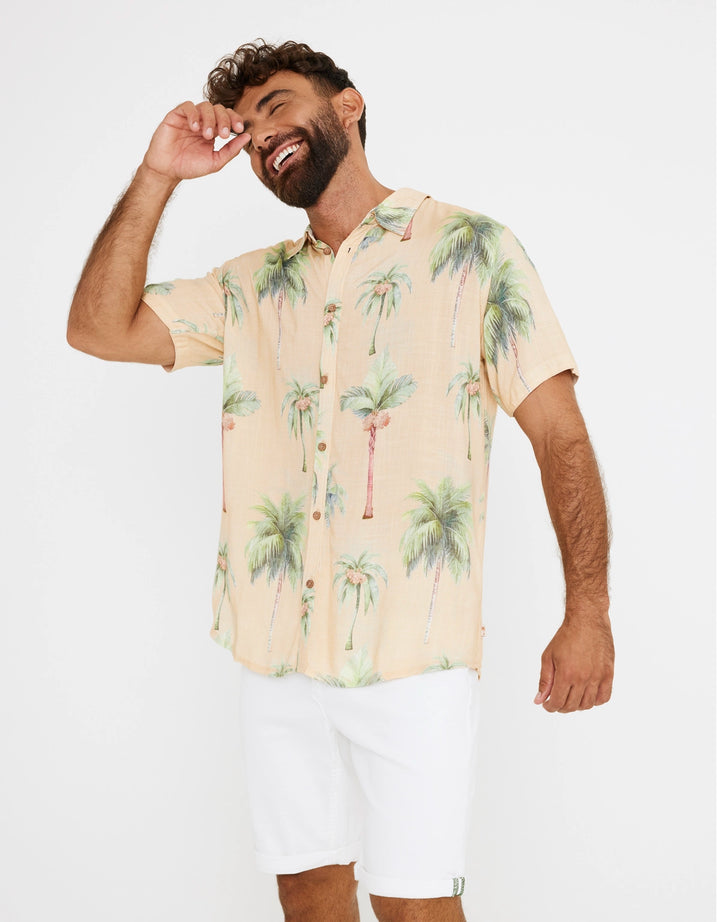 koala bay Camisa Manga Corta Estampado Palmeras - Dates