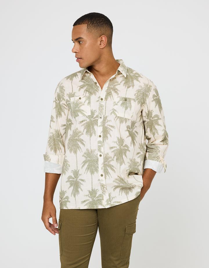 koala bay Camisa Manga Larga Estampado Tropical - Papiro