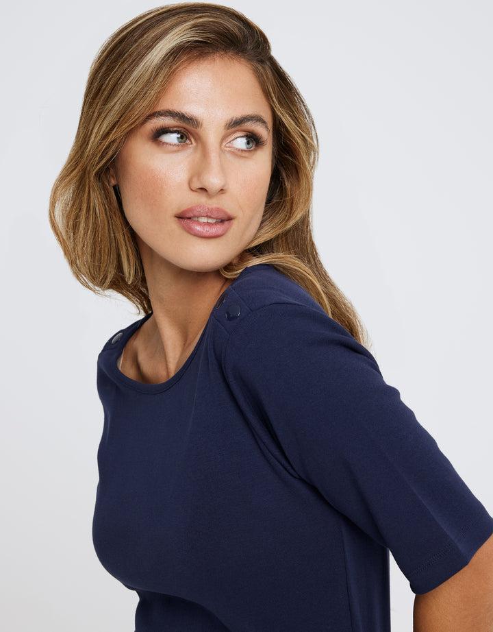 Koala Bay Camiseta Manga Corta Azul Marino - New Rosaleen