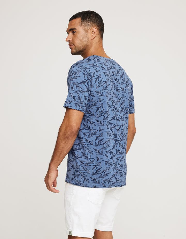 Koala Bay Camiseta Manga Corta Estampado Hojas - Bralea Denim