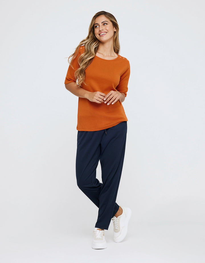 Koala Bay Camiseta Manga Corta Naranja - New Rosaleen